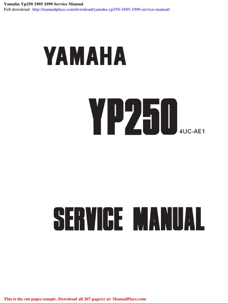 1995 YAMAHA YZ250 SERVICE MANUAL PDF intelligence overview