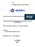 Proyecto Final de Desarrollo Personal y Taller de Liderazgo (Senati)