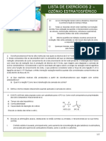 Lista - 2 - Ozônio Estratosférico