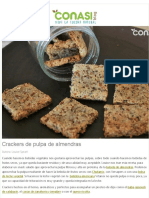 Crackers de Pulpa de Almendras - Blog Conasi