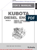 Kubota v3800 Engine Parts Manual