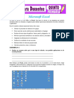 Microsoft Excel para Quinto de Primaria