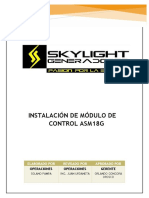 Instalación de Módulo de Control ASM18G