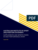 Position Statement Supplements and Sports Foods