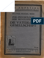 Die Vaterlose Gesellschaft - Federn - 1919 - Revolution