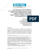 Camara, F. LAS AVES COMO ATRACTIVO TURISTICO- EL TURISMO DE OBSERVACION DE AVES EN CUBA Y MATO GROSSO DO SUL, BRASIL BIRDS AS TOURIST ATTRACTION- BIRDWATCHING TOURISM IN CUBA AND MATO GROSSO DO SUL, BRAZ