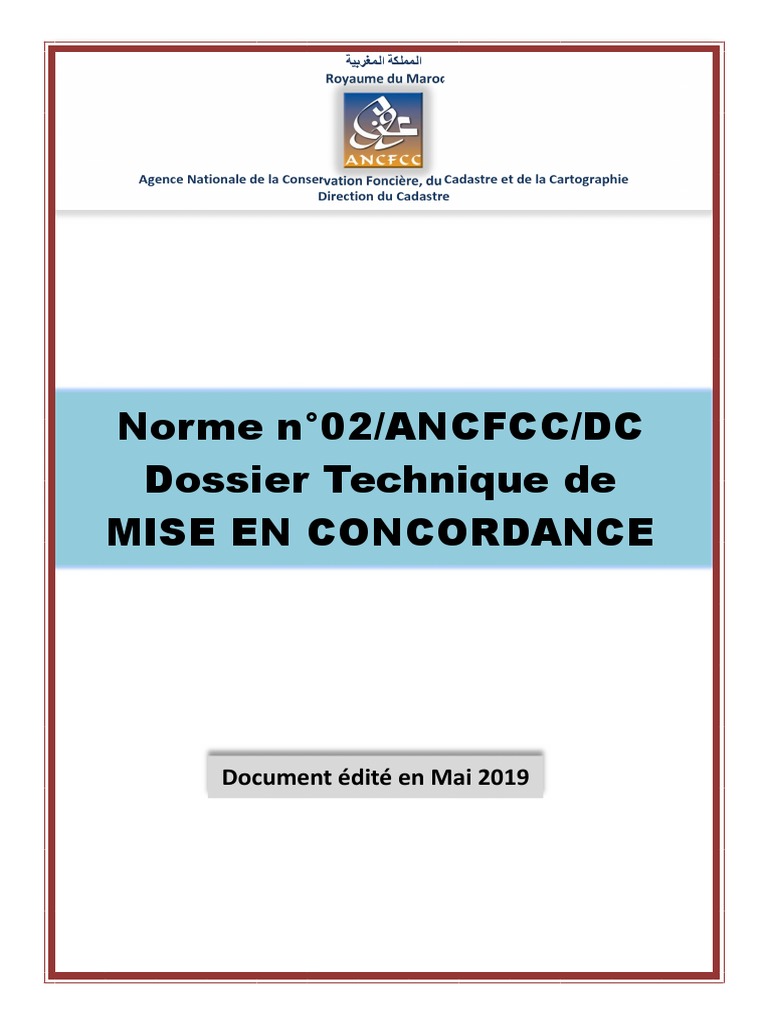 Dossier Technique de Mise en Concordance | PDF | Dessin technique ...