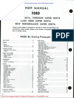 Ford Super Dexta 2000 Shop Manual