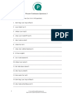 Present Continuous Form WH and Yes-No Questions 2