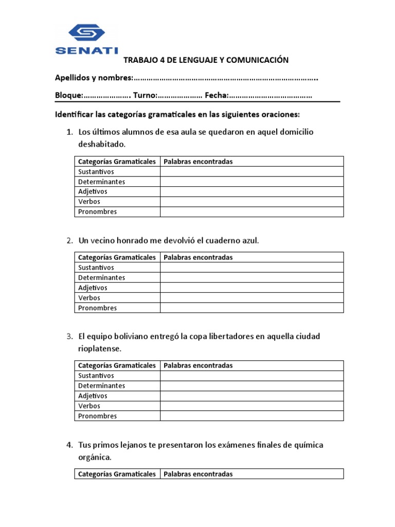 Trabajo 4 Lenguaje y Comunicación | PDF | Artes del lenguaje y disciplina