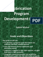 Lubrication Program Development LPD