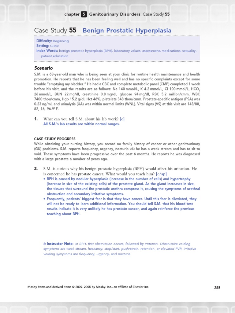 Mosby Case Study Answers