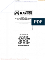 Manitou Access Platform 80 105vjr Service Sec Wat