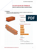PDF Calculo de La Cantidad de Ladrillos Por Metro Cuadrado Compress