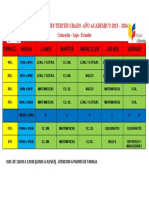 Horario Clases 3ro.g. 23 - 24