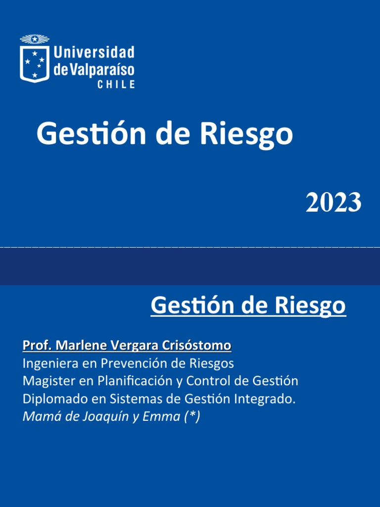 Introduccion Gestion De Riesgo Pdf Riesgo Especulación