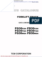 TCM Forklift Truck FG FD 30 C T W 6h 06 2003 Parts Catalog