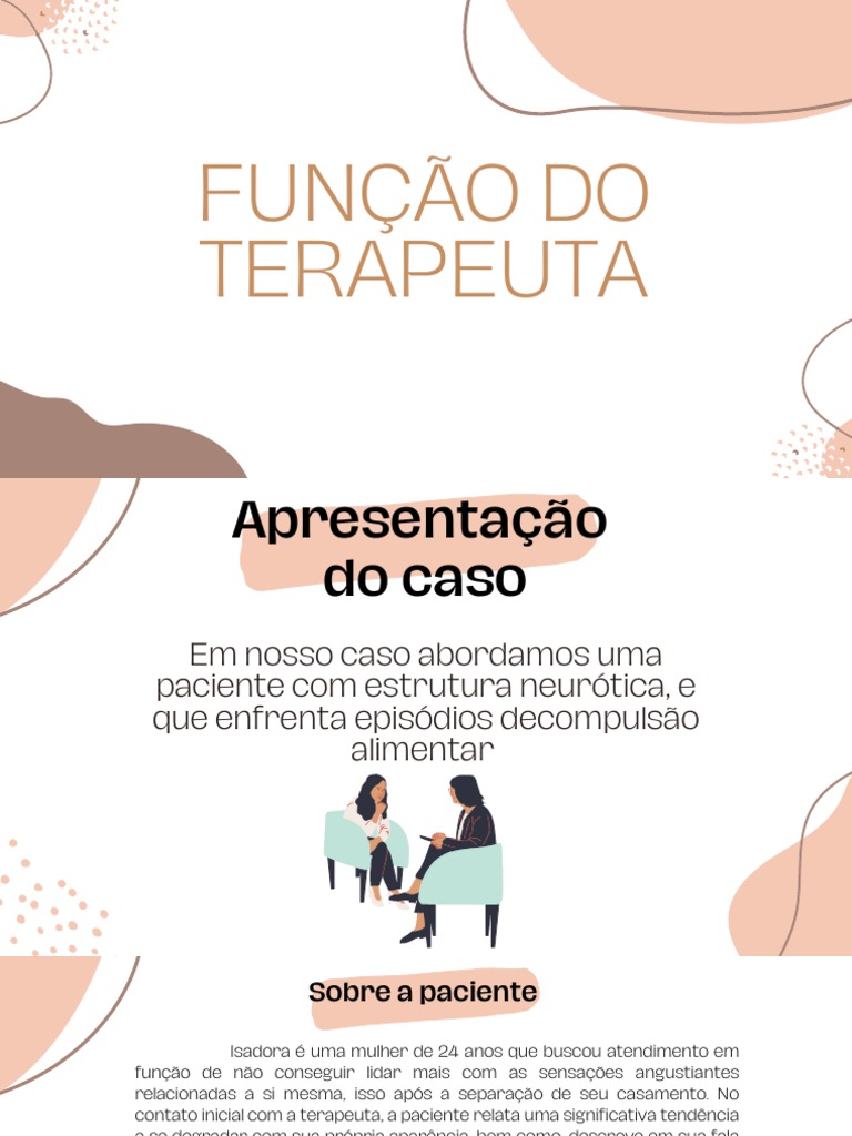 Função do Terapeuta na Compulsão Alimentar | PDF | Psicologia