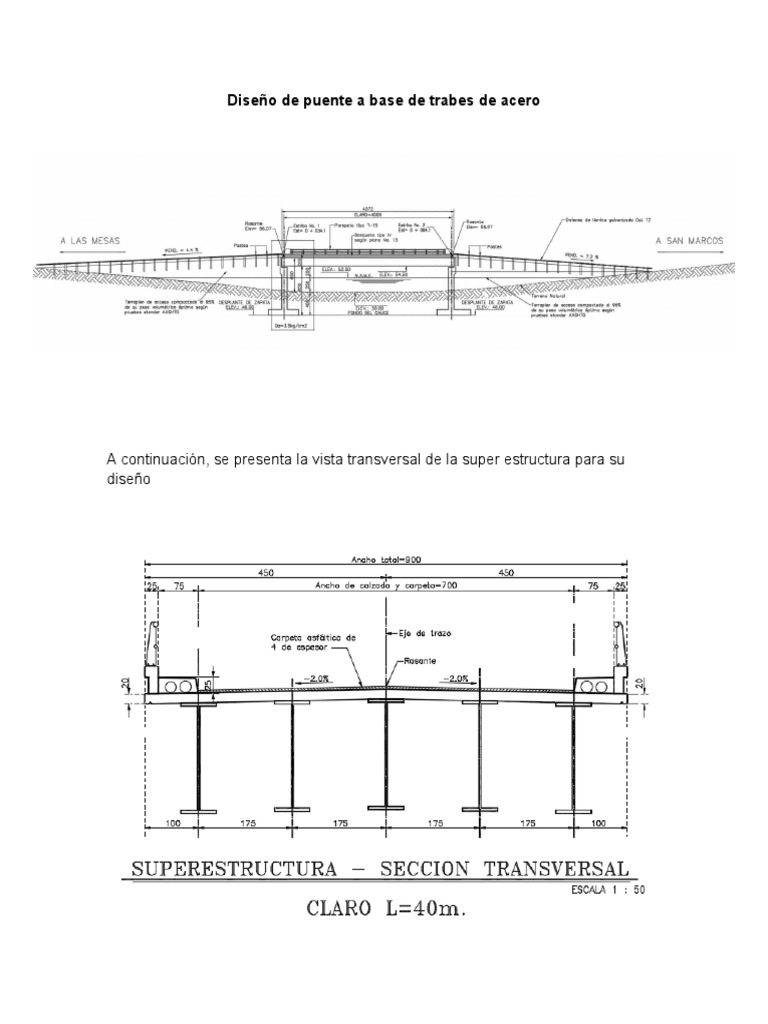 Diseño de Trabes de Acero para Puentes | PDF