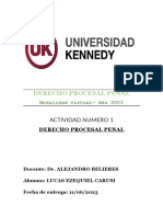 Actividad Numero 1 - PROCESAL PENAL