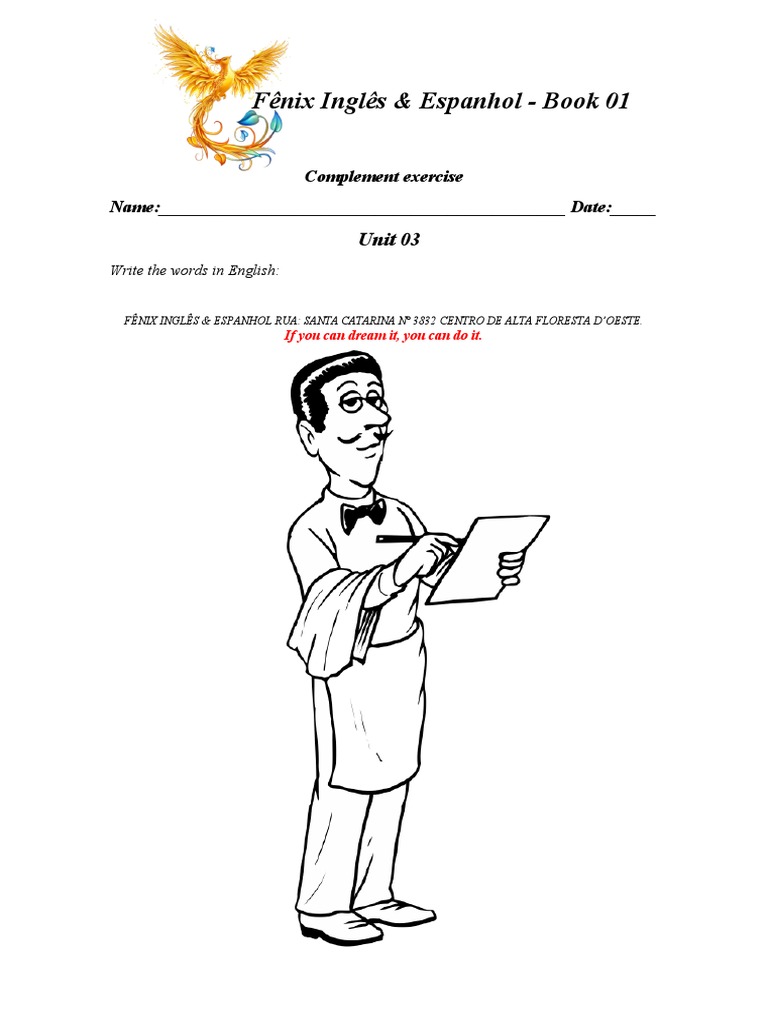 Exercícios De Inglês Unidade 03 Pdf Carreira E Crescimento