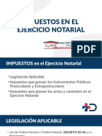 Impuestos en El Ejercicio Notarial