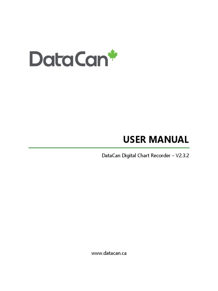 Digital Chart Recorder V2.3.2 PDF Usb Flash Drive Computer File