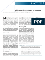 Practice: Repetitive Transcranial Magnetic Stimulation: An Emerging Treatment For Medication-Resistant Depression