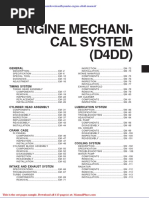 Hyundai D4A/D4D Engine Shop Manual | PDF