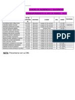 Cuadro de Audiencias y Diligencias 2015 Marzo