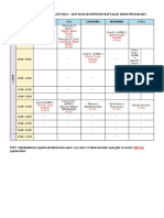 2022 - 2023 Bahar Dönemi Ders Programı