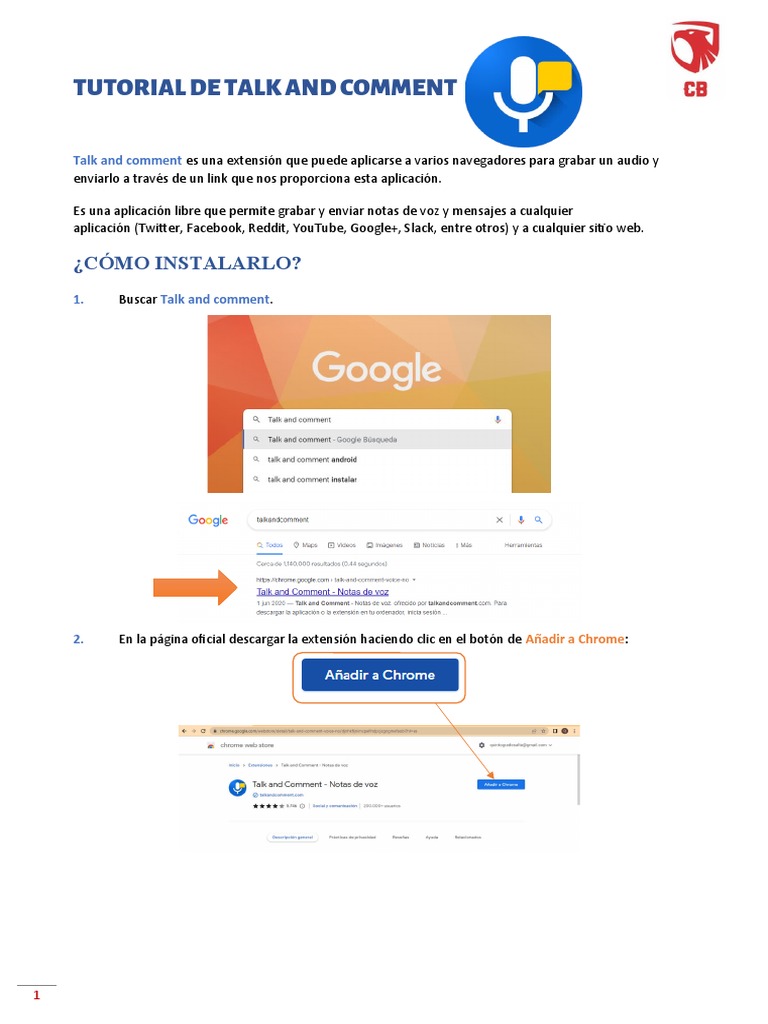 Tutorial de Talk and Comment | PDF