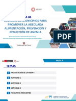 Acciones de Municipios para Promover La Adecuada Alimentación, Prevención y Reducción de Anemia