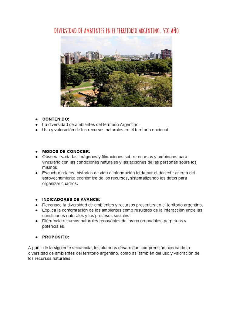 Diversidad de Ambientes | PDF