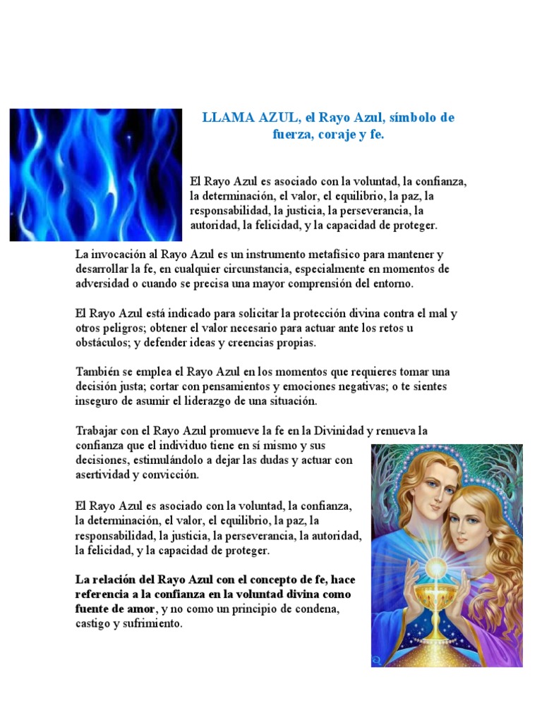 Significado y poder del Rayo Azul | PDF | Fe | Valor