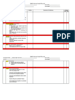 QMS Internal Audit Record: No Check List Auditee Comments & Evidences Comply