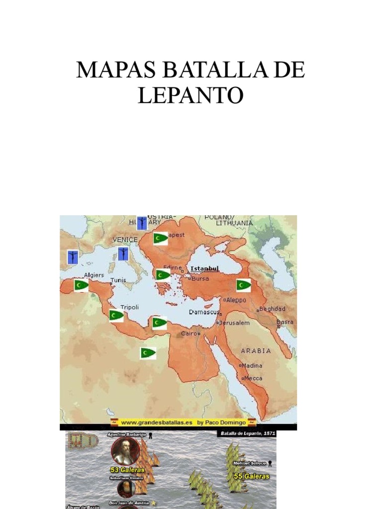 Mapas de la Batalla de Lepanto | PDF