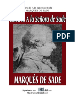 Marques de Sade - Carta II, A La Señora de Sade