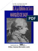 Marques de Sade - Carta Viii