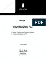 Modelo Certificado Capacitación Ergonomía en El Trabajo