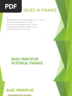 Ethical Issues in Finance