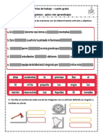 Ficha de Comunicacion El Árticulo Cuarto Grado