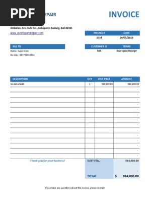 Invoice Aki