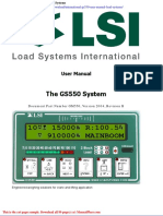 International Gs550 User Manual Load Systems
