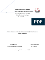 Sistema Universal de Protección Internacional de Los Derechos Humanos y Grupos Vulnerables