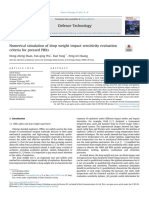 Numerical Simulation of Drop Weight Impact Sensitivity Evaluation Criteria For Pressed PBXs