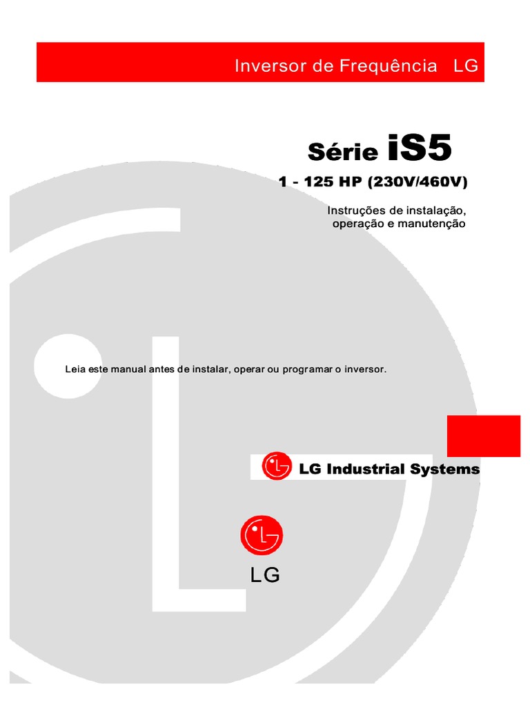 Manual do Inversor LG iS5 | PDF | Energia elétrica | Engenharia da ...