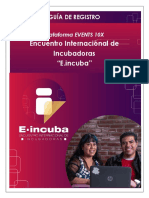 Guia de Registro Plataforma Eincuba - EVENTS10X