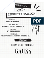 Trabajo de Investigación Fiedrich Gauss