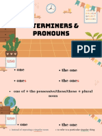 Determiners & Pronouns